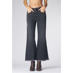 The Great Jeans Womens 27 Kick Bell Flare Frayed Hem High Rise Bell Bottom Retro